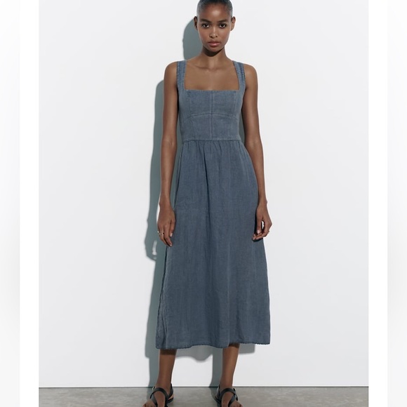 Zara Dresses & Skirts - NWT Zara Linen “The Lena” Dress 🌟